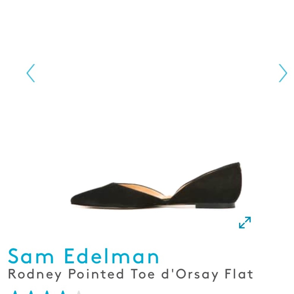 Sam Edelman Rodney Pointed Toe d'Orsay Flat-Black